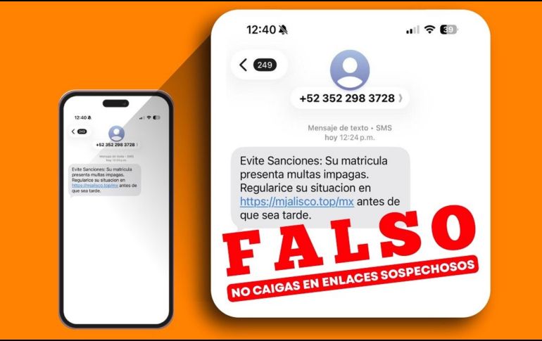 Especialistas en ciberseguridad recomiendan no abrir enlaces sospechosos, evitar descargar archivos provenientes de números desconocidos y jamás proporcionar información bancaria desde páginas cuya autenticidad no pueda confirmarse. FACEBOOK/GobiernoJalisco