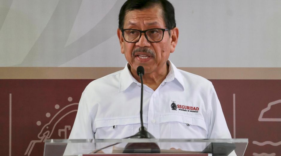 Fotografía del 9 de diciembre de 2024 del exsecretario de Seguridad de Sinaloa Gerardo Mérida durante un acto en Culiacán. EFE/ I. Medina
