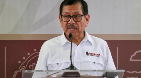 Fotografía del 9 de diciembre de 2024 del exsecretario de Seguridad de Sinaloa Gerardo Mérida durante un acto en Culiacán. EFE/ I. Medina