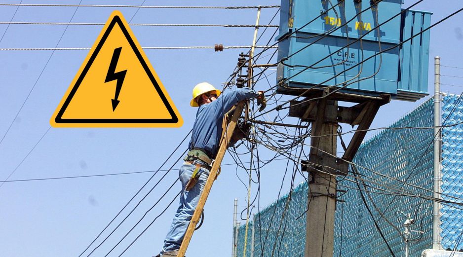 Cuadrillas de la Comisión Federal de Electricidad realizarán trabajos de mantenimiento con líneas desenergizadas en Cajititlán, Tlajomulco de Zúñiga. ESPECIAL / EL INFORMADOR y CANVA