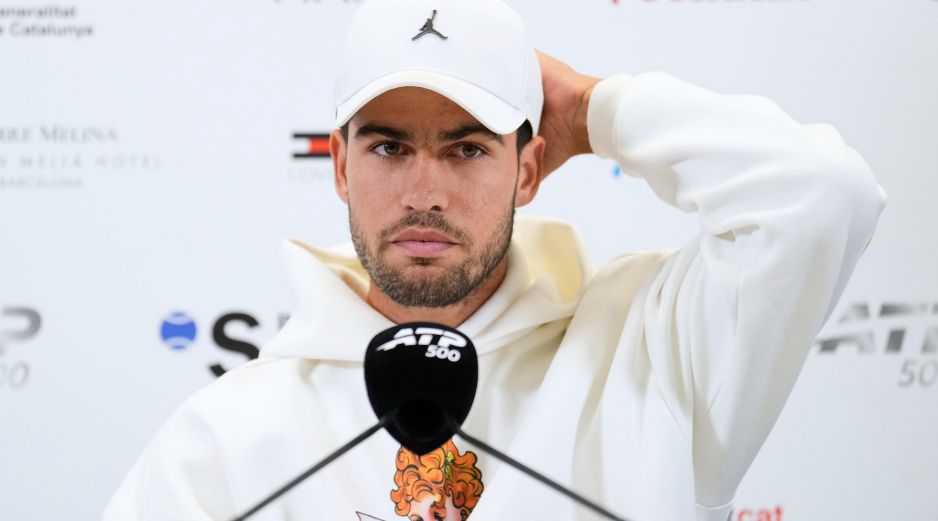 El joven tenista español arrastra los estragos de la lesión en la muñeca desde el torneo Conde de Godó. EFE / A. García