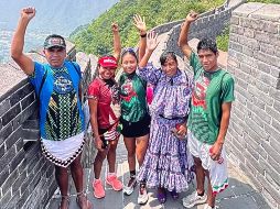 En sus redes sociales, la Embajada de China en México felicitó a los cinco atletas mexicanos que consiguieron medallas en el Maratón de la Gran Muralla China. X / @EmbChinaMex
