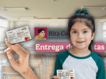 Para recibir la tarjeta de pagos de la Beca Rita Cetina para primaria, los tutores tienen la obligación de presentar una serie de documentos. ESPECIAL/Banco del Bienestar/Canva