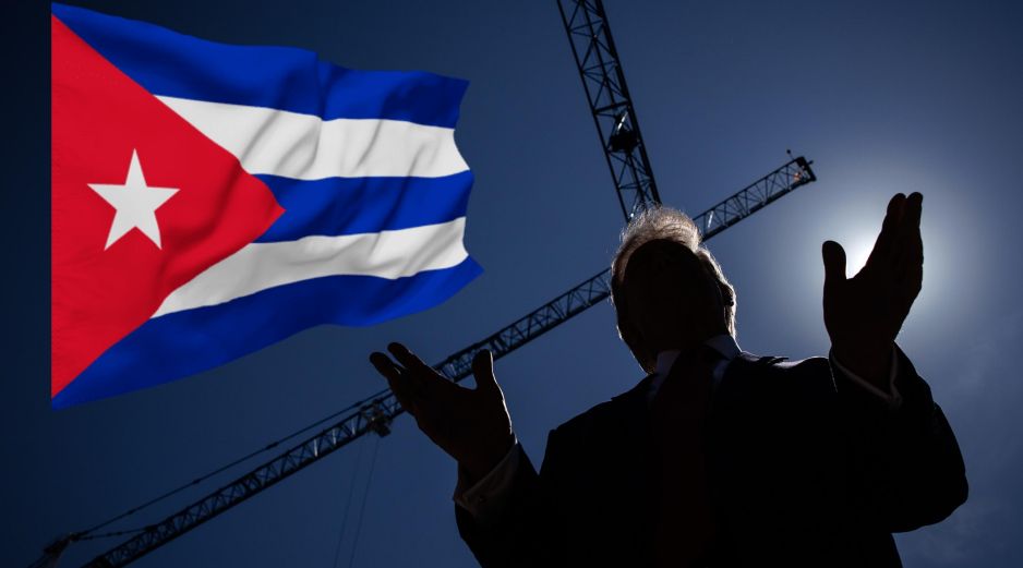 Donald Trump habló sobre la situación de EU con Cuba durante las atenciones a prensa por las remodelaciones en la Casa Blanca. EFE / EPA / SAMUEL CORUM / POOL