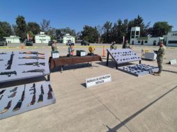 Esta mañana se destruyeron miles de armas decomisadas como parte de la estrategia de combate a la delincuencia. EL INFORMADOR / O. González
