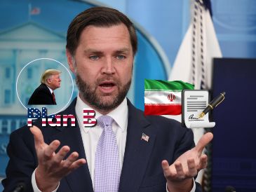 El vicepresidente JD Vance durante una conferencia de prensa este martes 19 de mayo. EFE / EPA / SAMUEL CORUM / POOL