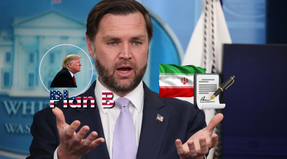 El vicepresidente JD Vance durante una conferencia de prensa este martes 19 de mayo. EFE / EPA / SAMUEL CORUM / POOL