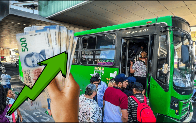 El aumento tarifario del transporte público en Jalisco forma parte del conjunto de presiones económicas que se viven en la entidadEL INFORMADOR / ARCHIVO