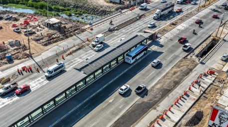 Lemus declaró que se realizan grandes obras de infraestructura para la ciudad, por ejemplo, la modernización del ingreso a la ciudad desde el Aeropuerto Internacional de Guadalajara. ESPECIAL / SIOP