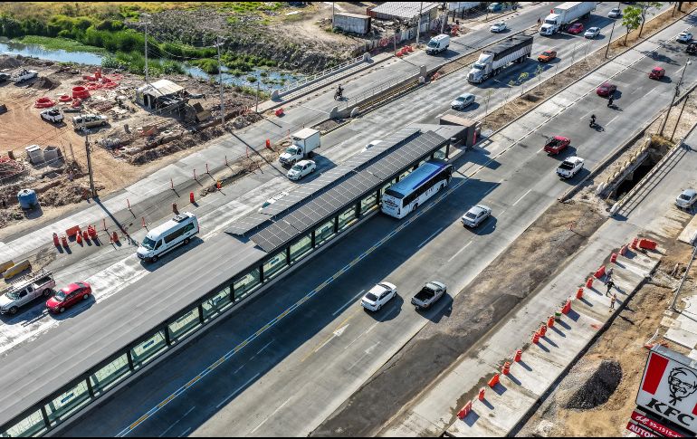 Lemus declaró que se realizan grandes obras de infraestructura para la ciudad, por ejemplo, la modernización del ingreso a la ciudad desde el Aeropuerto Internacional de Guadalajara. ESPECIAL / SIOP
