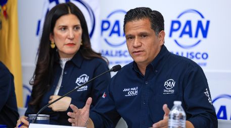 El dirigente del PAN criticó la constante presencia de funcionarios emecistas en redes sociales y fotografías oficiales, al considerar que representa “un insulto al intelecto del electorado jalisciense”. EL INFORMADOR / J. ACOSTA