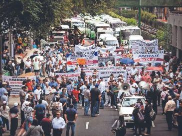 La concentración principal tomará los carriles centrales y laterales de Paseo de la Reforma, bloqueando el paso vehicular. EL UNIVERSAL/ Archivo