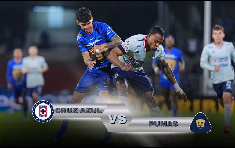 Cruz Azul y Pumas se enfrentan en el primer partido de la Gran Final del futbol mexicano en busca de tomar ventaja para el duelo de vuelta. ESPECIAL / IMAGO7 y CANVA