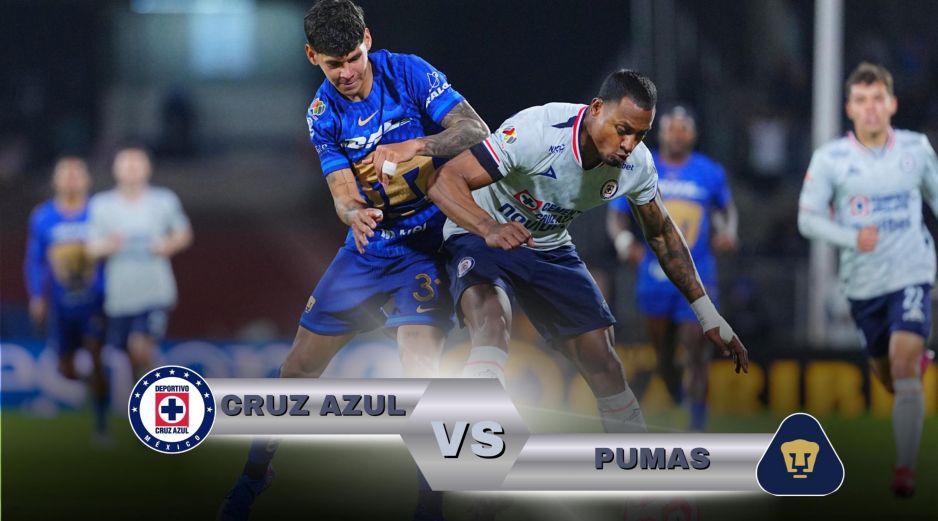 Cruz Azul y Pumas se enfrentan en el primer partido de la Gran Final del futbol mexicano en busca de tomar ventaja para el duelo de vuelta. ESPECIAL / IMAGO7 y CANVA