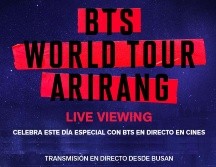 Las funciones especiales de “Arirang” en Cinépolis y Cinemex volverán a reunir a cientos de seguidores de BTS en distintas ciudades del país. INSTAGRAM/@cinemex