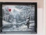 La obra de Banksy fue vendida por 17.9 millones de dólares, en Nueva York. EFE