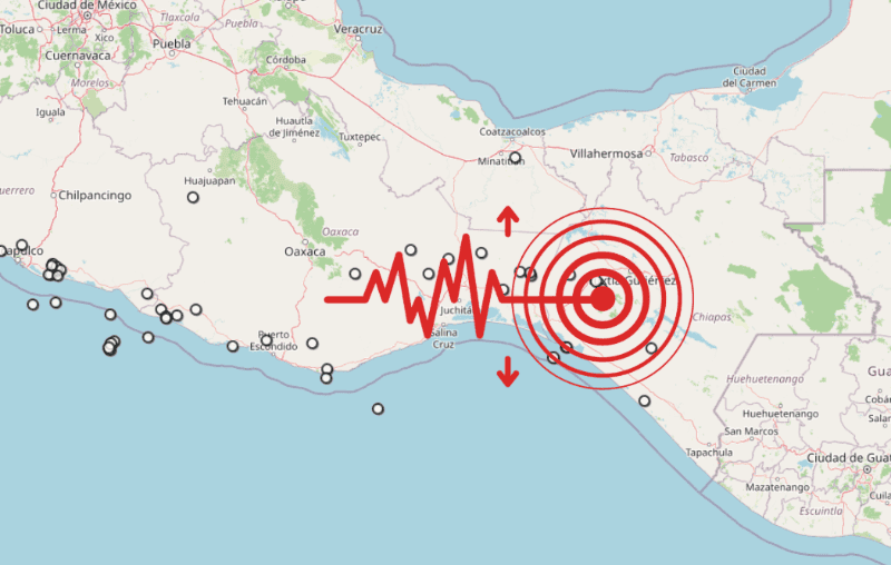 Sismo en Chiapas. ESPECIAL / SSN&nbsp;