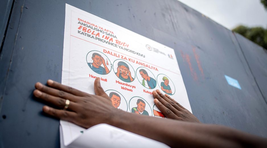 La situación del Ébola Bundibugyo se asemeja a la vivida con epidemias de la variante Zaire. EFE/EPA/M. Jeanne Munyerenkana