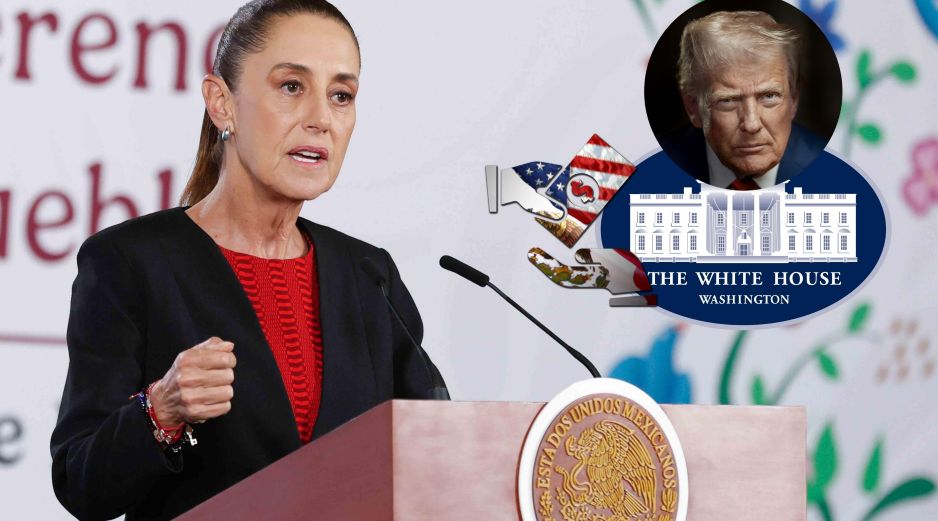 La Presidenta Sheinbaum habla sobre las repercusiones de la órden ejecutiva de EU para limitar el pago de remesas. SUN / ARMM