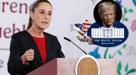 La Presidenta Sheinbaum habla sobre las repercusiones de la orden ejecutiva de EU para limitar el pago de remesas. SUN / ARMM
