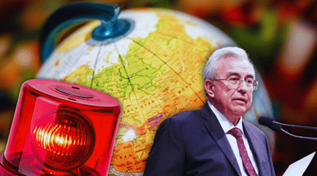 A Sheinbaum se le cuestionó si tiene información sobre si alguno de los acusados por Estados Unidos ha salido del país. FACEBOOK / Rubén Rocha Moya / ESPECIAL / CANVA