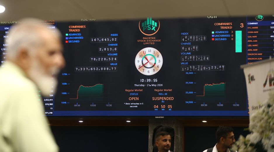 El Dow Jones resultó especialmente beneficiado hoy y marcó un nuevo récord al situarse en 50 mil 285 puntos. EFE/R. Khan