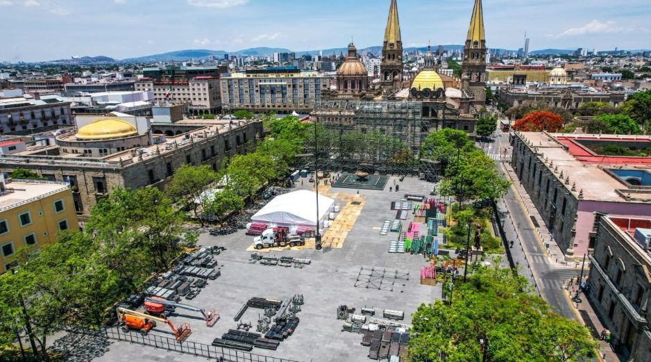 Guadalajara acelera preparativos del FIFA Fan Festival en el Centro Histórico rumbo al Mundial 2026. EL INFORMADOR/ A. NAVARRO.