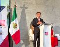 Durante su intervención, el mandatario estatal resaltó que Estados Unidos representa actualmente el principal socio comercial de Jalisco y resaltó el crecimiento que ha tenido la Entidad en materia de exportaciones. EL INFORMADOR / R. Bobadilla