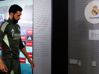 El entrenador del Real Madrid, Álvaro Arbeloa, durante la rueda de prensa ofrecida previa al partido de la última jornada de Laliga que disputan ante el Athletic Club. EFE / Javier Lizón