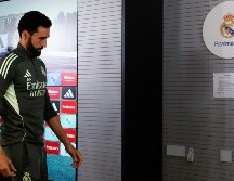 El entrenador del Real Madrid, Álvaro Arbeloa, durante la rueda de prensa ofrecida previa al partido de la última jornada de Laliga que disputan ante el Athletic Club. EFE / Javier Lizón