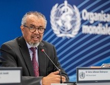 El director general de la Organización Mundial de la Salud, Tedros Adhanom Ghebreyesus, interviene durante una rueda de prensa sobre el brote de ébola causado por el virus Bundibugyo en la República Democrática del Congo y Uganda, en la sede de la OMS en Ginebra, Suiza, el 22 de mayo de 2026. EFE/M. TREZZINI