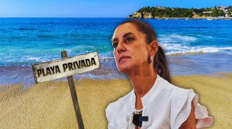Sheinbaum fue cuestionada sobre las privatizaciones de playas, la gentrificación y los presuntos despojos ligados a extranjeros en distintas zonas del país. EL INFORMADOR / ARCHIVO / ESPECIAL / CANVA