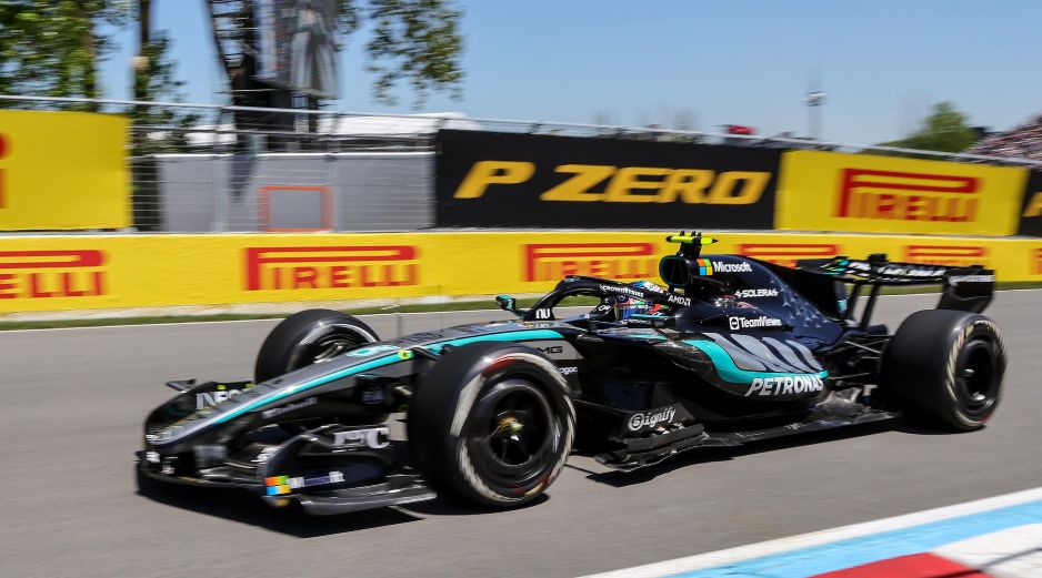 Kimi Antonelli puso a Mercedes al frente durante la única práctica libre del fin de semana antes de la clasificación Sprint del Gran Premio de Canadá 2026. EFE / C. Herrera-Ulashkevich