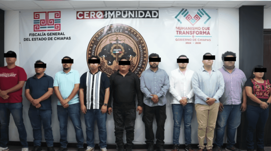 Autoridades informaron que las personas que aparecen en ese video son agentes del Ministerio Público y de la Policía estatal, quienes ya fueron detenidas por estos hechos. CORTESÍA/ Fiscalía General del Estado de Chiapas