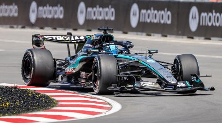 El británico registró la mejor vuelta de la SQ3 para superar a su compañero Kimi Antonelli. EFE / C. Herrera