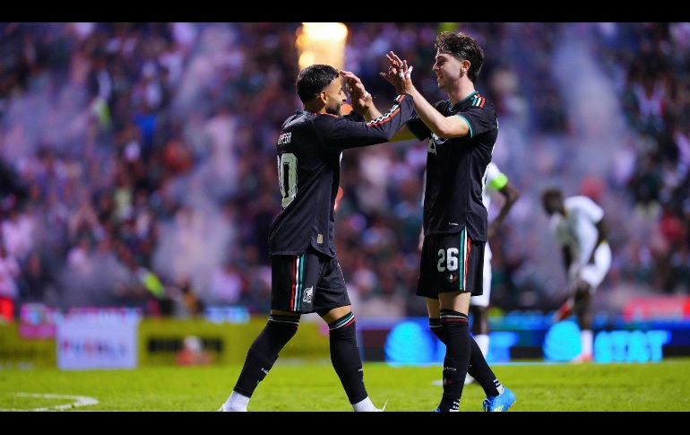 La Selección Mexicana sacó la victoria 2-0 sobre Ghana en el Estadio Cuauhtémoc de Puebla este viernes. IMAGO7