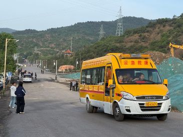 Esta foto, difundida por la agencia de noticias Xinhua, muestra el lugar de las labores de rescate de la mina de carbón de Liushenyu, en la ciudad de Changzhi. AP/C. Yang