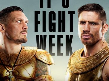 Usyk y Verhoeven pelean por ser el "Rey del Nilo". FACEBOOK/MatchroomBoxing
