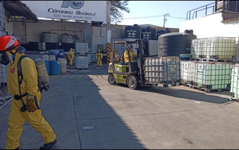 Las causas del derrame en la Zona Industrial de Guadalajara continúan bajo investigación por parte de los especialistas. ESPECIAL