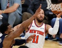 Jalen Brunson. El base fue el protagonista en una nueva exhibición grupal con 30 puntos. EFE/D. Maxwell