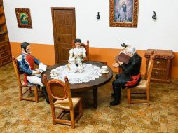 Maqueta de la casa del padre Hidalgo. CORTESÍA