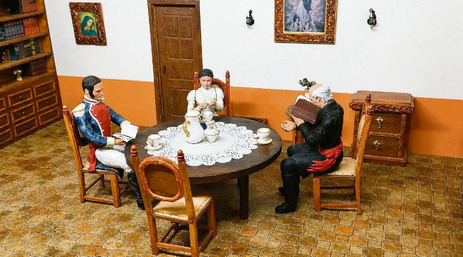 Maqueta de la casa del padre Hidalgo. CORTESÍA