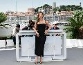 Marina de Tavira. La actriz mexicana posa durante una sesión fotográfica de la película “Siempre Soy Tu Animal Materno”, desde Cannes. AFP