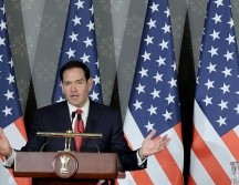 Marco Rubio aseguró que Donald Trump es el único presidente que ha tomado acciones reales y contundentes para frenar las ambiciones de Teherán. EFE/EPA/R. Gupta