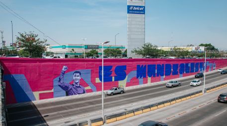 El mural, que fue pintado por un colectivo, fue inaugurado el pasado 16 de mayo. ESPECIAL/Gobierno de Guadalajara