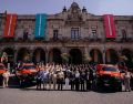 La coordinadora municipal de Gestión Integral de Riesgos, Protección Civil y Bomberos destacó el trabajo de sus elementos y agradeció el apoyo de la alcaldesa para equipar y fortalecer a la corporación. ESPECIAL / Gobierno de Guadalajara
