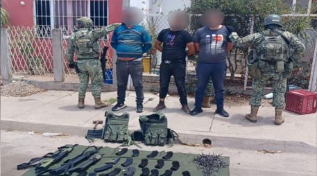 En distintos operativos efectuados en la capital del estado de Sinaloa, se logró la detención de cuatro civiles con armas y drogas y se ejecutó una Orden Técnica de Investigación en un inmueble. ESPECIAL