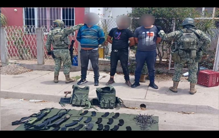 En distintos operativos efectuados en la capital del estado de Sinaloa, se logró la detención de cuatro civiles con armas y drogas y se ejecutó una Orden Técnica de Investigación en un inmueble. ESPECIAL