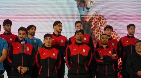 La Presidenta Claudia Sheinbaum destacó que el combinado de Irán pernoctaría en México y solo iría a Estados Unidos a jugar sus tres partidos previstos en la fase de grupos del Mundial 2026. AP / V. Salemi