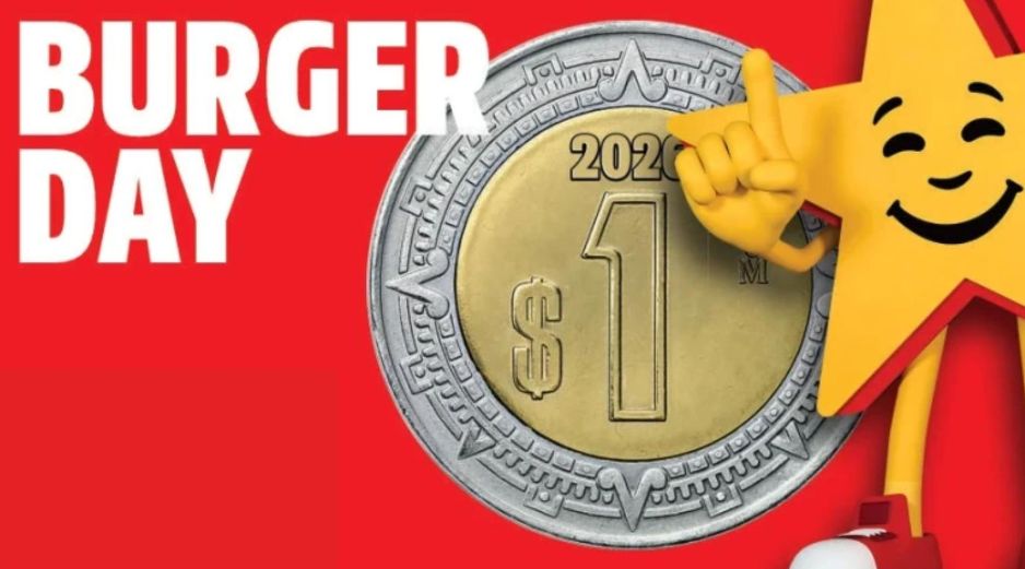 Miles de clientes en México buscarán aprovechar la promoción de hamburguesas a 1 peso. CARL'S JR./ESPECIAL